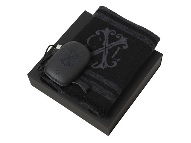 Подарочный набор Id: шарф шелковый, портативное зарядное устройство 7800 mAh. Christian Lacroix