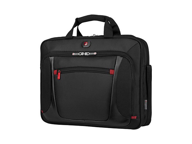Портфель для ноутбука 15' WENGER Sensor, черный, полиэстер/ПВХ, 40 x 15 x 33 см, 9 л