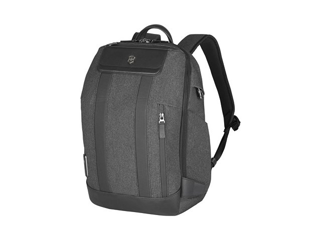 Рюкзак VICTORINOX Architecture Urban2 City Backpack 14', серый, полиэстер / кожа, 30x19x42 см, 17 л