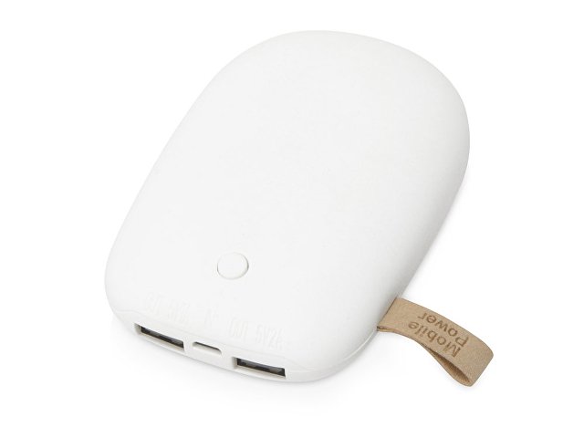 Внешний аккумулятор в форме камня «Stone», 7800 mAh, белый
