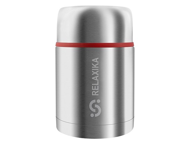 Термос для еды Relaxika 301 в чехле, 700 мл, стальной